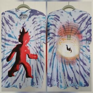 2021 Travis Scott Astroworld T-Shirt Flame Fest Merch Man on Fire Mens Medium